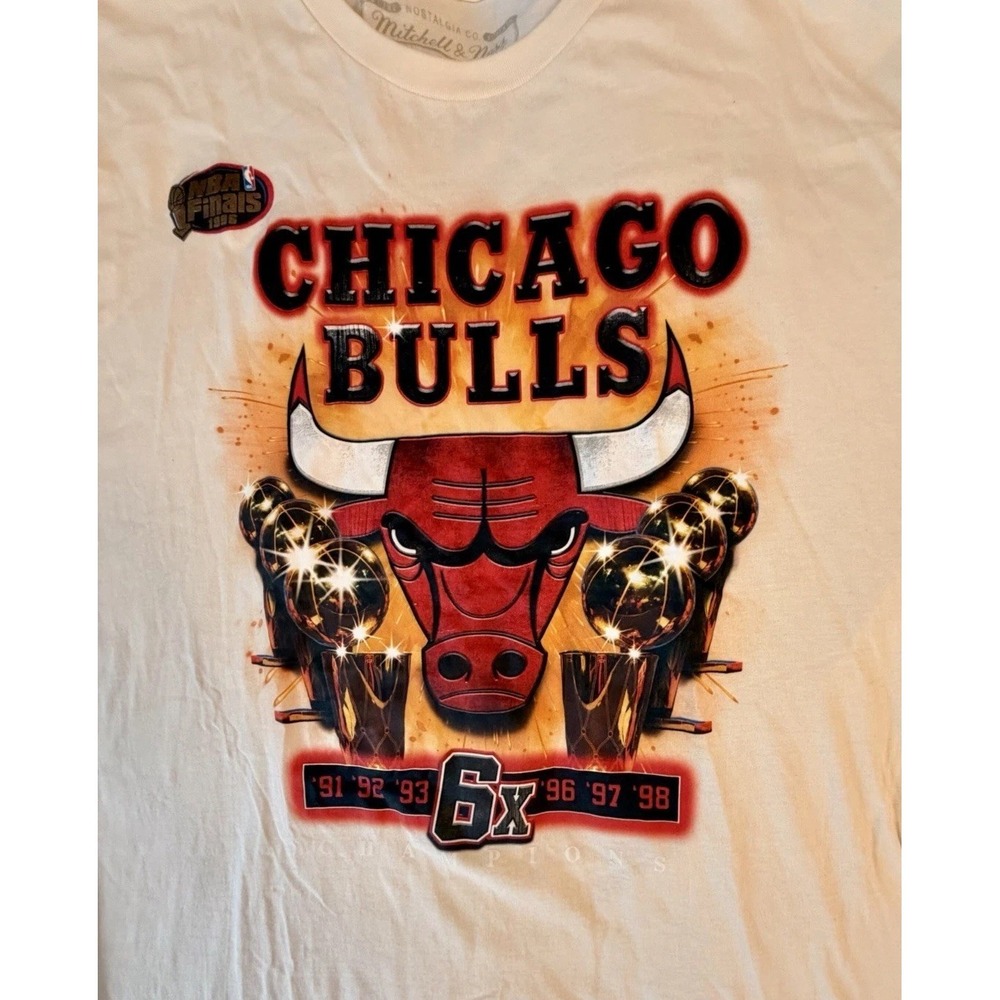 Mitchell & Ness Chicago Bulls 6X Champions Hardwood Classics Shirt XL Jordan Era